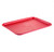 CAC China DSPT-1418R 18" W Red Polypropylene Fast Food or Cafeteria Tray
