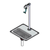 T&S Brass 5GF-16P-WS Stainless Steel Deck Mount Push Back Design Water Station with Equip Glass Filler