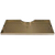 Micro Matic DP-734DSSPVD 18" W x 9" D Stainless Steel and Brass with Drain Drip Tray Trough