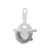 TableCraft Products 10472 4 1/2" W x 6" D x 3/4" H 4-Prong Brushed Finish Stainless Steel Strainer