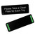 TableCraft Products 394596 9" W x 3" H "Please Take A Clean Plate" Plastic Black Sign