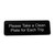 TableCraft Products 394596 9" W x 3" H "Please Take A Clean Plate" Plastic Black Sign