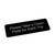 TableCraft Products 394596 9" W x 3" H "Please Take A Clean Plate" Plastic Black Sign