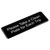TableCraft Products 394596 9" W x 3" H "Please Take A Clean Plate" Plastic Black Sign