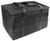 Omcan USA 80949 22" W x 13.9" D x 13" H Black Polyester Fabric Delivery Bag