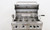 Omcan USA 47876 32" W Stainless Steel Liquid Propane Outdoor Propane BBQ Grill - 64,000 BTU
