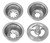 Omcan USA 47701 Stainless Steel Churro Nozzle Set