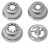 Omcan USA 47701 Stainless Steel Churro Nozzle Set