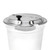 Omcan USA 44676 Stainless Steel Hinged Cover for 7 Qt. Steam Table Inset fits Item #44668