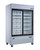 Omcan USA 50032 53.25" W White Exterior 2 Section Refrigerator - 110 Volts