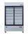 Omcan USA 50032 53.25" W White Exterior 2 Section Refrigerator - 110 Volts