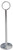 Omcan USA 80536 15" H Chrome Plated Table Number Stand