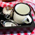 TableCraft Products 80010 16 Oz. Vitreous Porcelain Enamel Coated Steel Creamy White With Black Rim Enamelware Collection Mug