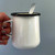 TableCraft Products 80010 16 Oz. Vitreous Porcelain Enamel Coated Steel Creamy White With Black Rim Enamelware Collection Mug