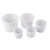 TableCraft Products 240004 3 Oz. White Round Melamine Better Burger Collection Soufflé Cup