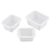 TableCraft Products 240008 2 Oz. Rectangular Melamine White Better Burger Collection Sauce Cup