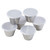 TableCraft Products 10769 3 Oz. Round With Clear Lid Stainless Steel Ramekin