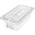 Carlisle 30661IMLUC07 4" Deep 1/3 Size Clear StorPlus PermaLabel Polycarbonate Food Pan