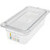 Carlisle 30661IMLUC07 4" Deep 1/3 Size Clear StorPlus PermaLabel Polycarbonate Food Pan