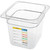 Carlisle 30685IMLUC07 6" Deep 1/6 Size Clear StorPlus PermaLabel Polycarbonate Food Pan