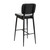 Flash Furniture AY-S01-BK-GG 31"H Seat Mid-Back Design Black Powder Coated Iron Frame Kenzie Barstool