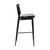 Flash Furniture AY-S01-BK-GG 31"H Seat Mid-Back Design Black Powder Coated Iron Frame Kenzie Barstool