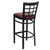 Flash Furniture XU-DG6R7BWIN-BAR-BURV-GG Burgundy Vinyl Seat With Window Back Steel Black Powder Coated Frame Hercules Series Restaurant Bar Stool