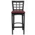 Flash Furniture XU-DG6R7BWIN-BAR-BURV-GG Burgundy Vinyl Seat With Window Back Steel Black Powder Coated Frame Hercules Series Restaurant Bar Stool