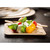 TableCraft Products 123456 5" W x 5" D Square Bamboo Disposable Plate