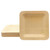 TableCraft Products 123456 5" W x 5" D Square Bamboo Disposable Plate