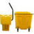 Carlisle 8690404 35 Qt. Yellow Side Press Wringer OmniFit Mop Bucket Combo