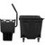 Carlisle 8690403 35 Qt. Black Side Press Wringer OmniFit Mop Bucket Combo