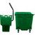 Carlisle 8690409 35 Qt. Green Side Press Wringer OmniFit Mop Bucket Combo