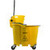 Carlisle 9690404 35 Qt. Yellow Side Press Wringer & Soiled Water Insert OmniFit Mop Bucket Combo