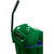 Carlisle 9690409 35 Qt. Green Side Press Wringer & Soiled Water Insert OmniFit Mop Bucket Combo