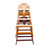 TableCraft Products 6464062 19 3/4" W x 19 3/4" D x 29" H Stackable Rubberwood Unassembled High Chair With Mahogany Finish