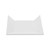 GET ML-102-W 6" L x 6" W Square Melamine White Siciliano Plate