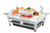 Cal-Mil IP1020-39 27" W x 19" D x 10" H Rectangular Powder Coated Platinum Ice Display/Pedestal