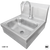 IMC Teddy CSW-1D 14" x 10" x 5" Stainless Steel Wall-Mounted Hand Sink with Deck-Mount Hands-Free Sensor Faucet
