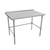 John Boos ST6R1.5-30120SBK-X 120" W Stainless Steel Open with Side and Rear Crossrails Work Table