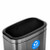 Alpine ALP470-40L-R 17" W Stainless Steel Silver 10.5 Gallon Recycling Can