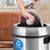 Alpine ALP470-65L-R 16.5" W Stainless Steel Silver Recycling 17 Gallon Bin Receptacle