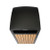 Alpine ALP471-40-WD-CD 21.25" W x 40.91" H Cedar Slatted Recycled Plastic Panels Round 40 Gallon Trash Container