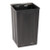 Alpine ALP471-40-WD-GRY 21.25" W x 40.91" H Gray Slatted Recycled Plastic Panels Round 40 Gallon Trash Container