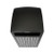 Alpine ALP471-40-WD-GRY 21.25" W x 40.91" H Gray Slatted Recycled Plastic Panels Round 40 Gallon Trash Container