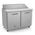 Kelvinator KCHST48.12 12.0 Cu. Ft. Capacity 2 Solid Hinged Doors Heavy Duty Casters Refrigerated Sandwich Prep Table - 115 Volts 1-Phase