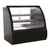 Ojeda USA RDCH 13.1 Cu. Ft. Black Exterior Stainless Steel Curved Glass Refrigerated Deli Case - 120 Volts