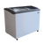 Ojeda USA NBH 43 7.63 Cu. Ft. White Powder Galvanized Metal 2 Glass Doors Ice Cream Merchandiser - 120 Volts