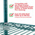 Metro EZA-2436NK3 36" W x 24" D Green Epoxy Coated Wire Super Erecta EZ-ADD Shelf