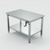 Winholt DTS-3072H32-ADJ-9 72" W x 30" D x 41" H Stainless Steel 16 Gauge Top Work Table with Undershelf